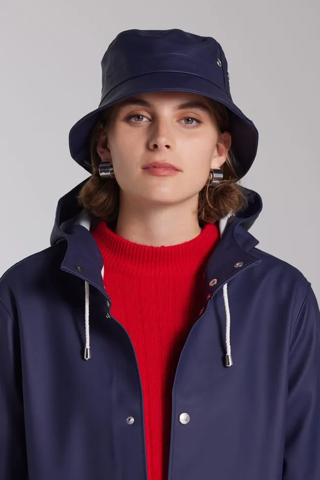 Bucket Hats Women Stutterheim Beckholmen Bucket Hat Navy