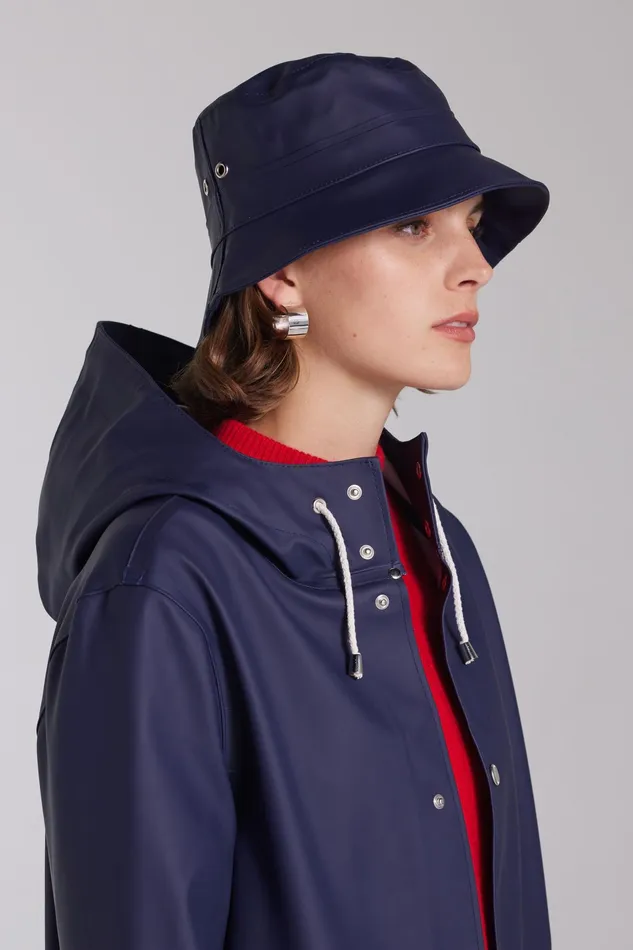 Bucket Hats Women Stutterheim Beckholmen Bucket Hat Navy