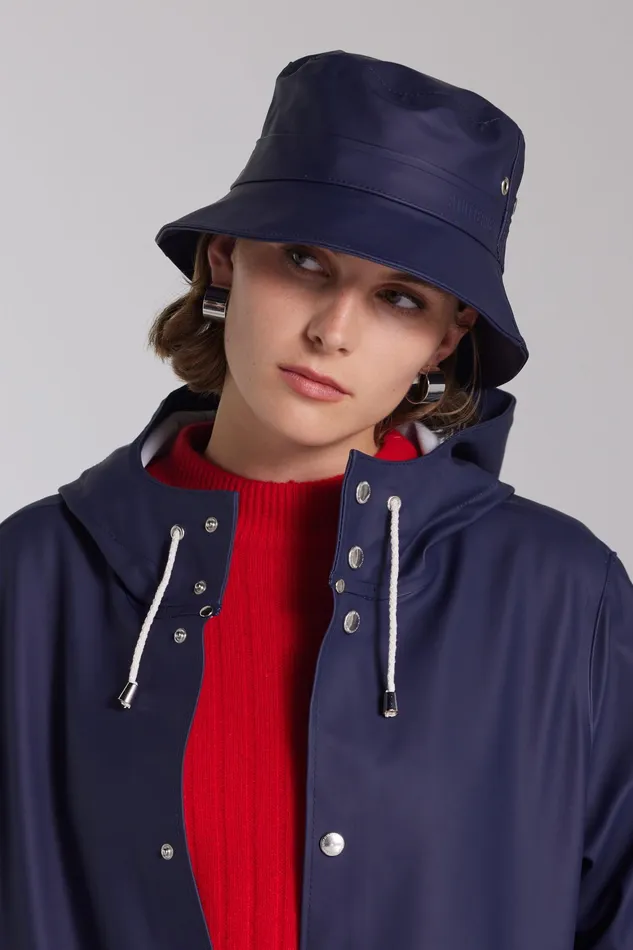 Bucket Hats Women Stutterheim Beckholmen Bucket Hat Navy