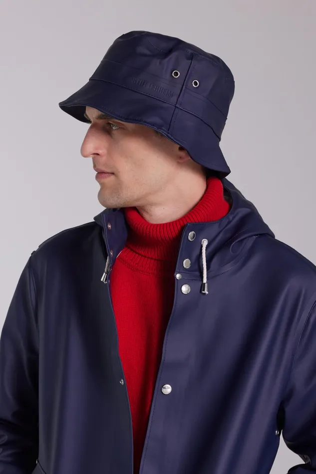 Bucket Hats Women Stutterheim Beckholmen Bucket Hat Navy