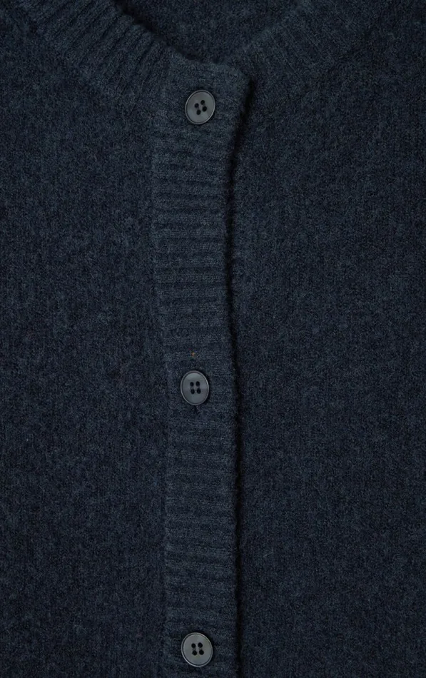 Cardigan Damsville Navy Blue Black Melange Women American Vintage Jumpers and Cardigans Cardigan Damsville Navy Blue Black Melange Women American Vintage Jumpers and Cardigans