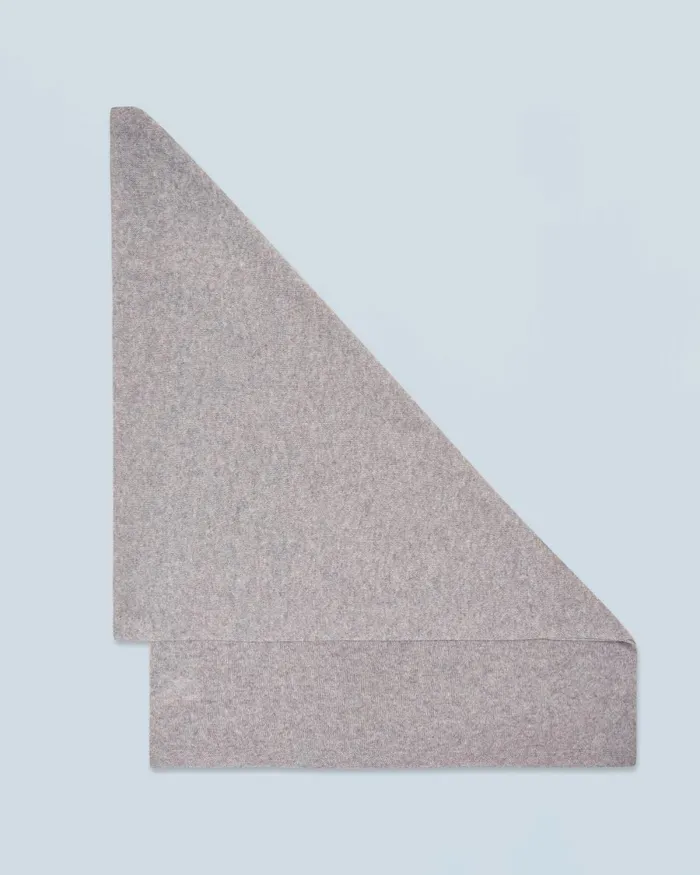 Cashmere Scarves and Collars From Future Large Lightweight Scarf Dark Heather Gray