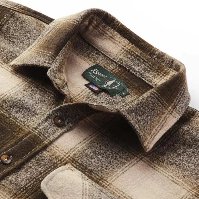 Cedar Mill Cotton Flannel Shirt Earth Plaid Men Danner Shirts