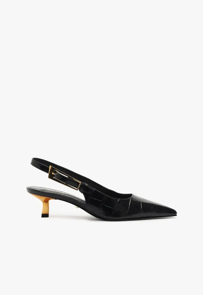 Ciara Mid Pump Black Women Schutz Shoes