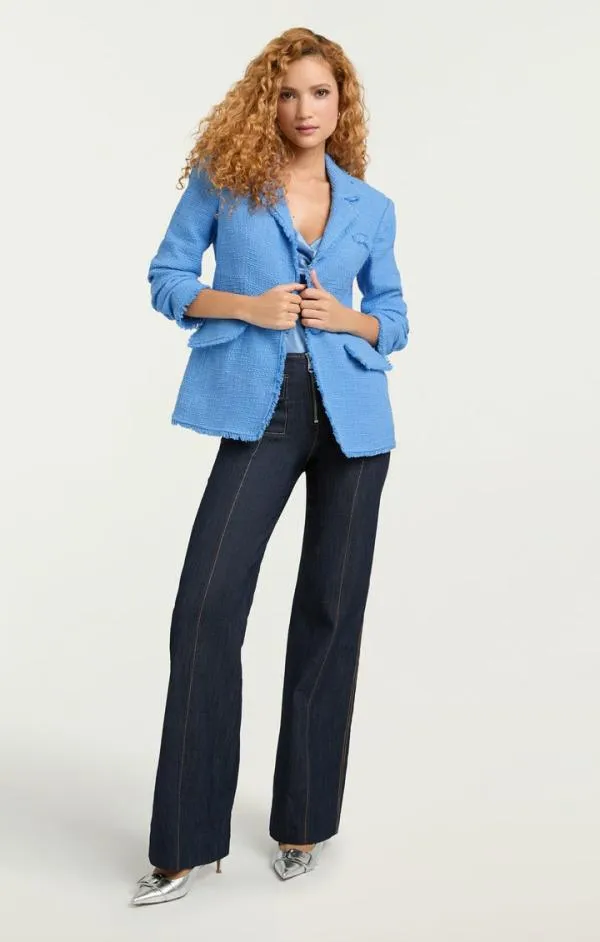 Cinq Sept Boucle Khloe Blazer French Blue Women Blazers