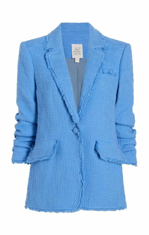 Cinq Sept Boucle Khloe Blazer French Blue Women Blazers