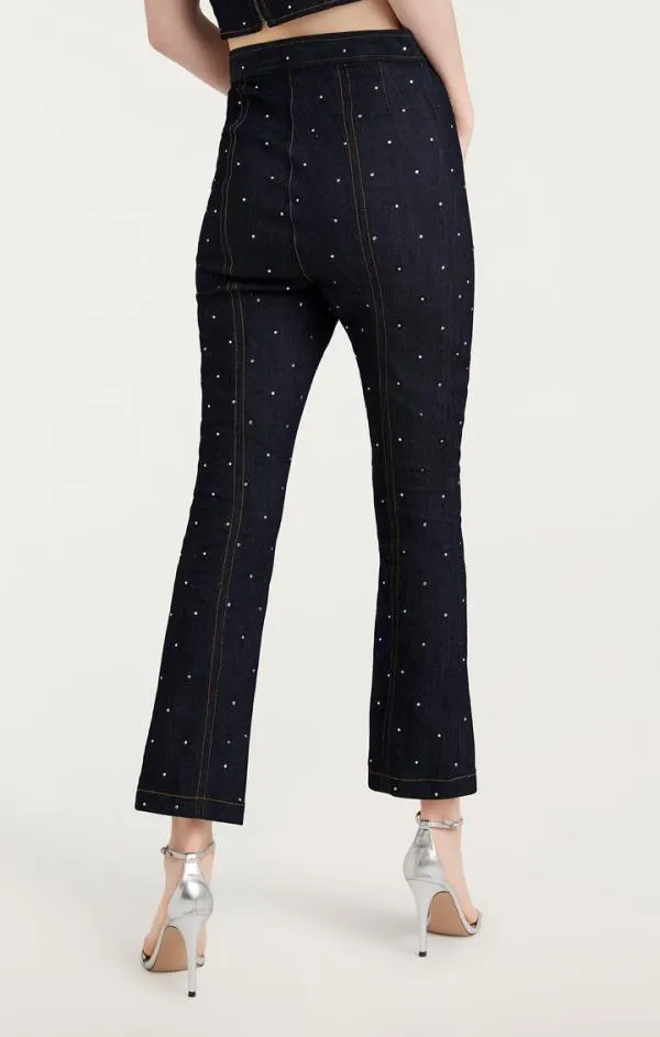 Cinq Sept Ditsy Rhinestone Ora Pant Indigo Women Pants