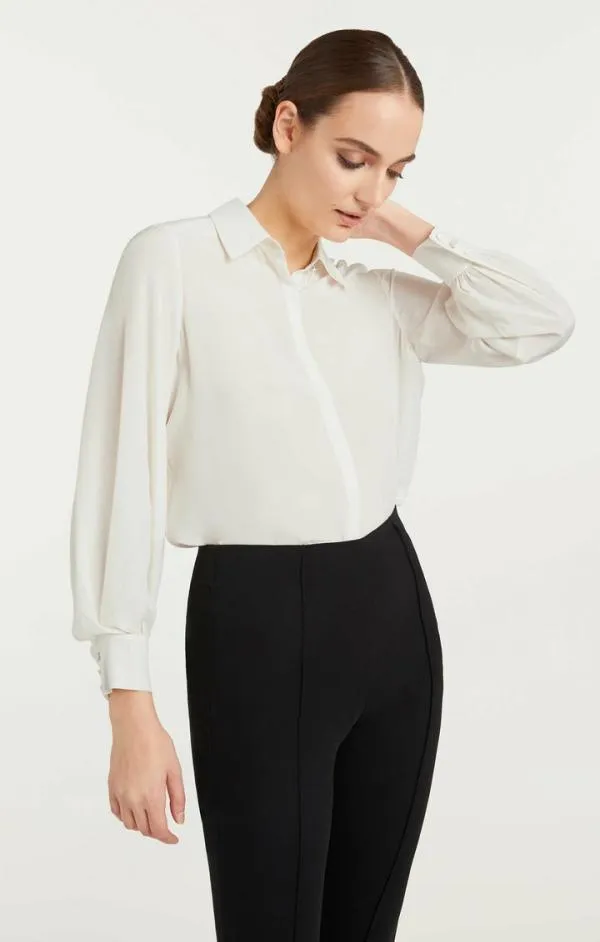 Cinq Sept Kandice Top Ivory Women Long Sleeve Tops