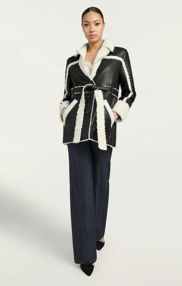 Cinq Sept Mona Coat Blackivory Women Outerwear