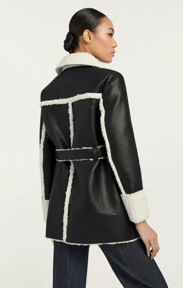 Cinq Sept Mona Coat Blackivory Women Outerwear