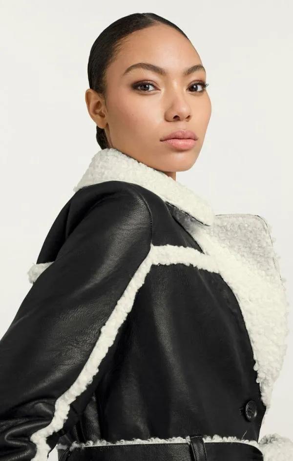 Cinq Sept Mona Coat Blackivory Women Outerwear