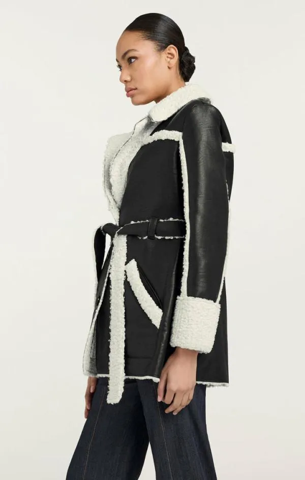 Cinq Sept Mona Coat Blackivory Women Outerwear