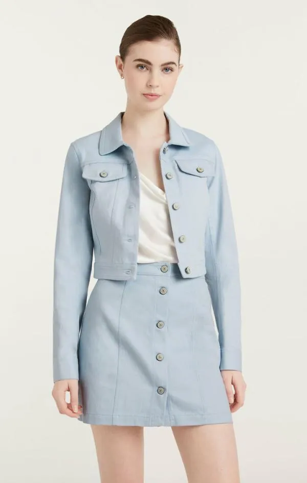 Cinq Sept Regina Jacket Baby Blue Women Denim