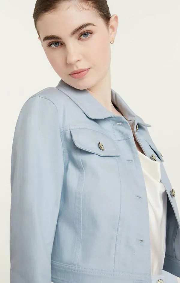 Cinq Sept Regina Jacket Baby Blue Women Denim