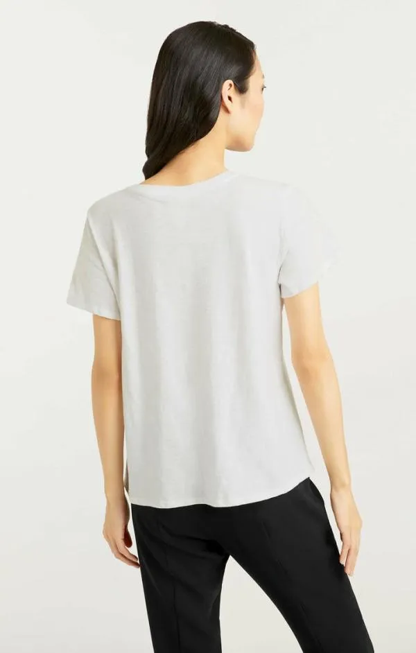 Cinq Sept Rhinestone Let Love In Tee Whiteblack Women Tees