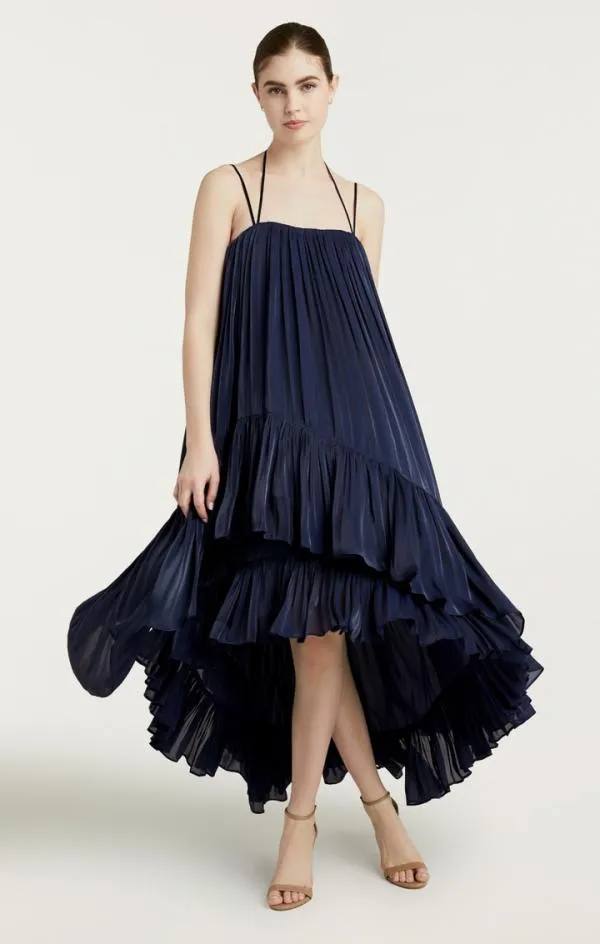 Cinq Sept Soliel Dress Navy Women Midi