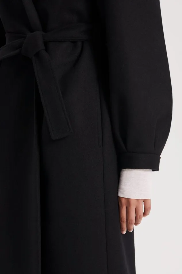 Coats Women Scanlan Theodore HOODED DUFFLE Black Coats Women Scanlan Theodore HOODED DUFFLE Black