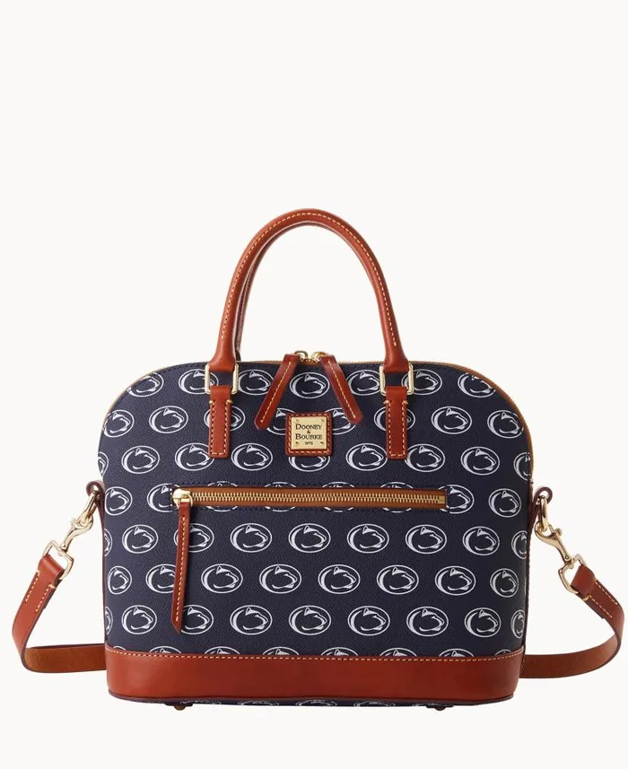 Collegiate Penn State University Domed Zip Satchel Penn State Woman Dooney and Bourke Satchels Collegiate Penn State University Domed Zip Satchel Penn State Woman Dooney and Bourke Satchels