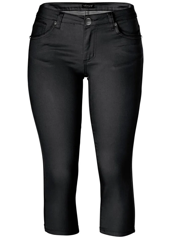 COLOR CAPRI JEANS Black Women VENUS Capris