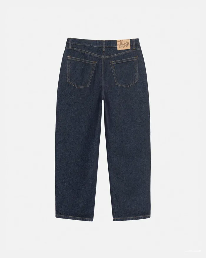 Denim MenWomen Stussy BIG OL039 JEAN DENIM Rinsed Indigo Denim MenWomen Stussy BIG OL039 JEAN DENIM Rinsed Indigo