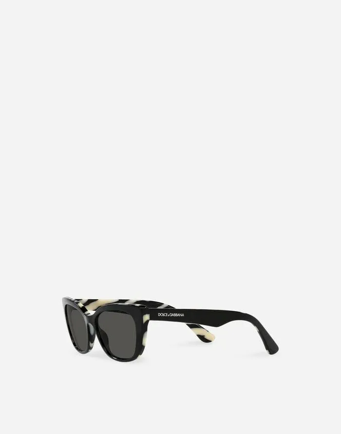 Dolce and Gabbana Accessories Children Mini Me Sunglasses Black With Zebra Print Dolce and Gabbana Accessories Children Mini Me Sunglasses Black With Zebra Print