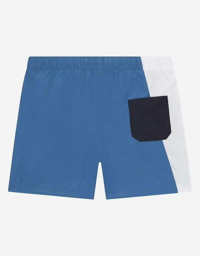 Dolce and Gabbana Beachwear Children Nylon Swim Trunks With DG Logo Print Multicolor Dolce and Gabbana Beachwear Children Nylon Swim Trunks With DG Logo Print Multicolor