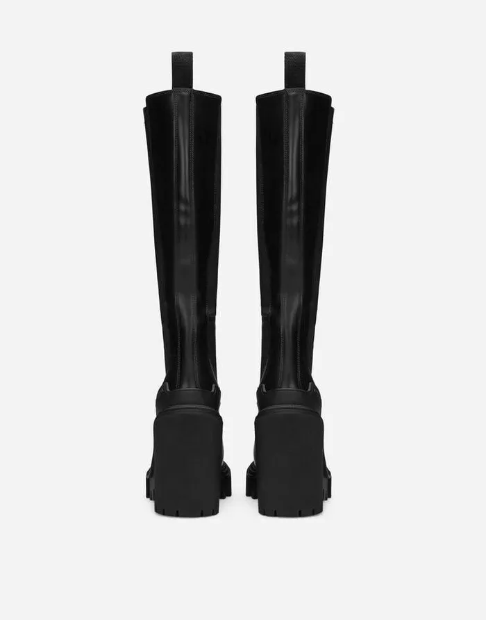 Dolce and Gabbana Boots And Booties Women Calfskin Boots Black Dolce and Gabbana Boots And Booties Women Calfskin Boots Black