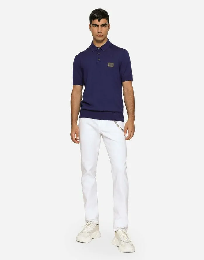 Dolce and Gabbana Denim Men White Regular Stretch Jeans Multicolor Dolce and Gabbana Denim Men White Regular Stretch Jeans Multicolor