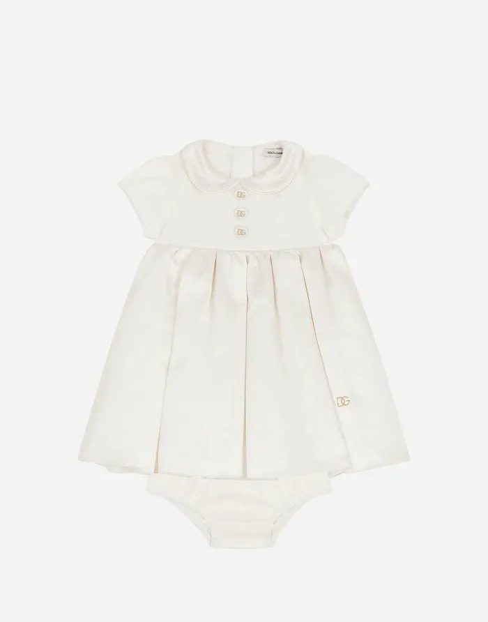 Dolce and Gabbana Dresses Children Duchesse And Jersey Midi Dress Multicolor Dolce and Gabbana Dresses Children Duchesse And Jersey Midi Dress Multicolor
