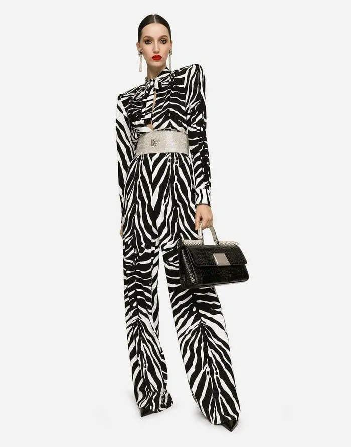 Dolce and Gabbana Dresses Women Zebraprint Cady Jumpsuit Animal Print Dolce and Gabbana Dresses Women Zebraprint Cady Jumpsuit Animal Print
