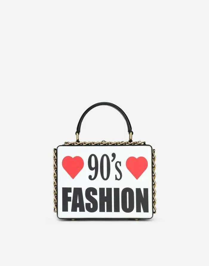 Dolce and Gabbana Handbags Women Calfskin Dolce Box Bag With 03990s Print Multicolor