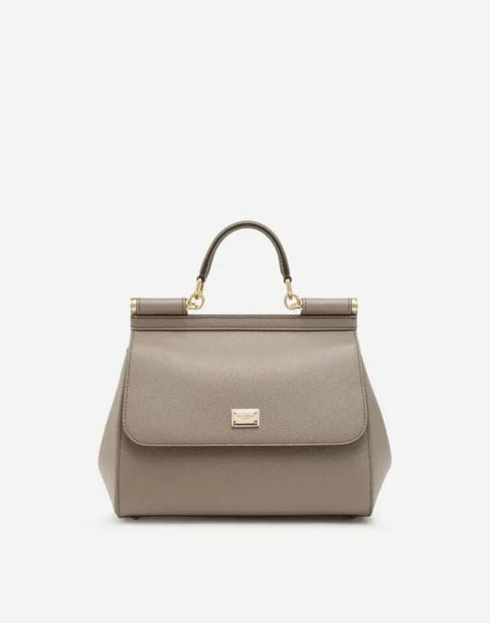 Dolce and Gabbana Handbags Women Large Sicily Handbag Grey