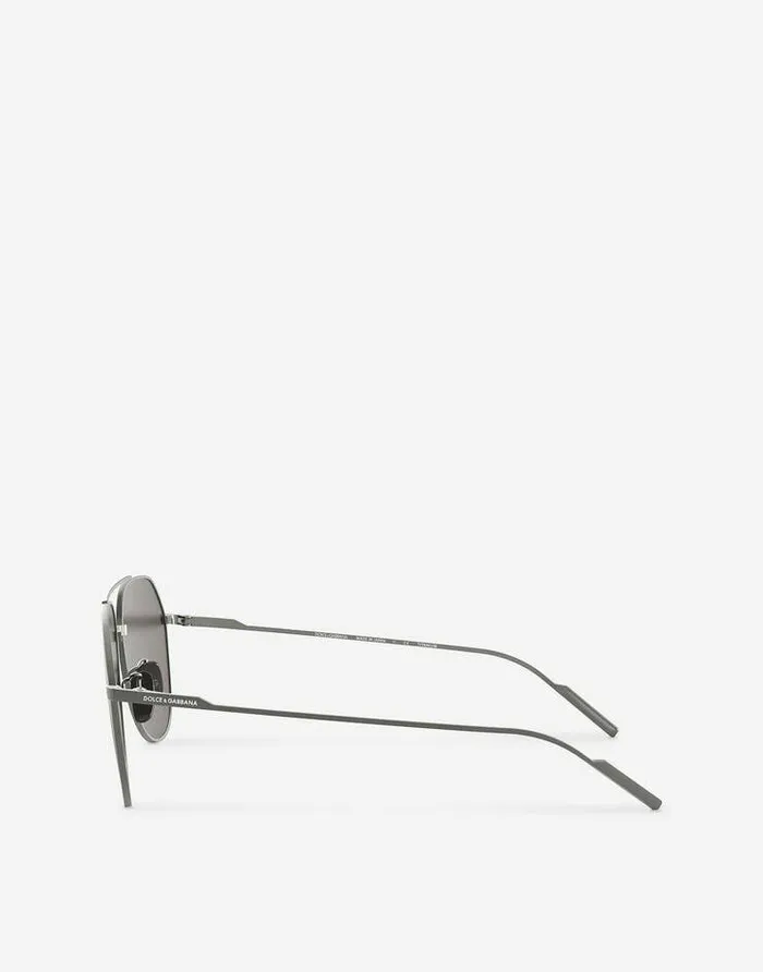 Dolce and Gabbana Icons Men Titanium Sunglasses Grey