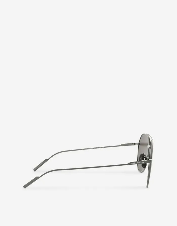 Dolce and Gabbana Icons Men Titanium Sunglasses Grey