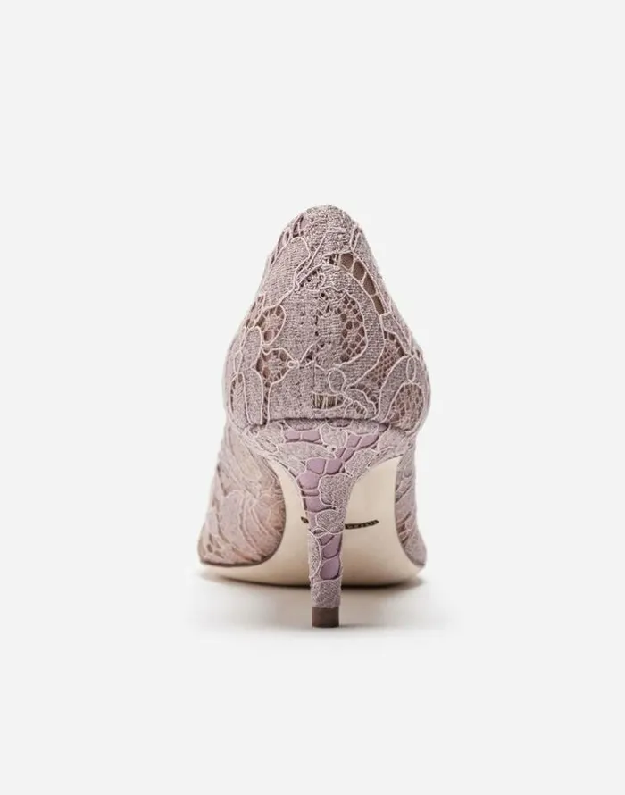 Dolce and Gabbana Pumps And Slingback Women Lace Rainbow Pumps With Brooch Detailing Blush Dolce and Gabbana Pumps And Slingback Women Lace Rainbow Pumps With Brooch Detailing Blush