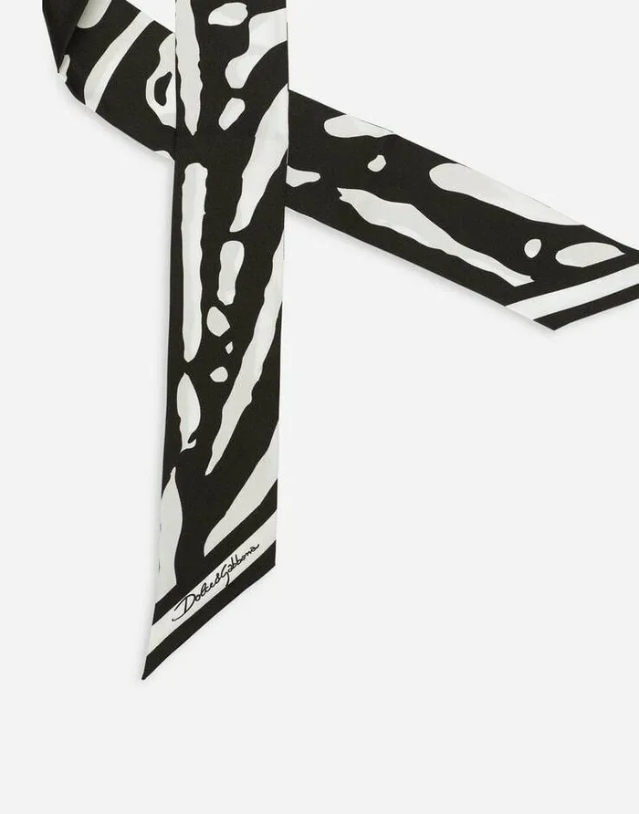 Dolce and Gabbana Scarves And Silks Women Zebraprint Twill Headscarf Multicolor Dolce and Gabbana Scarves And Silks Women Zebraprint Twill Headscarf Multicolor
