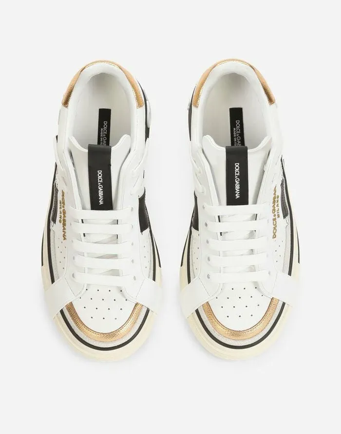 Dolce and Gabbana Sneakers Women Calfskin Custom 2Zero Sneakers Multicolor