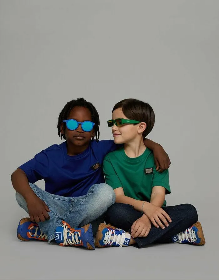 Dolce and Gabbana Trousers And Shorts Children 5pocket Stretch Denim Jeans With Logo Tag Multicolor Dolce and Gabbana Trousers And Shorts Children 5pocket Stretch Denim Jeans With Logo Tag Multicolor