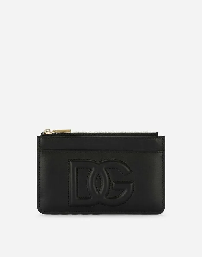 Dolce and Gabbana Wallets And Small Leather Goods Women Medium Calfskin DG Logo Card Holder Black Dolce and Gabbana Wallets And Small Leather Goods Women Medium Calfskin DG Logo Card Holder Black