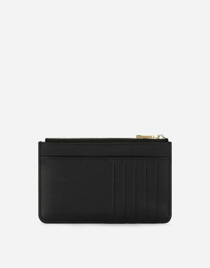 Dolce and Gabbana Wallets And Small Leather Goods Women Medium Calfskin DG Logo Card Holder Black Dolce and Gabbana Wallets And Small Leather Goods Women Medium Calfskin DG Logo Card Holder Black