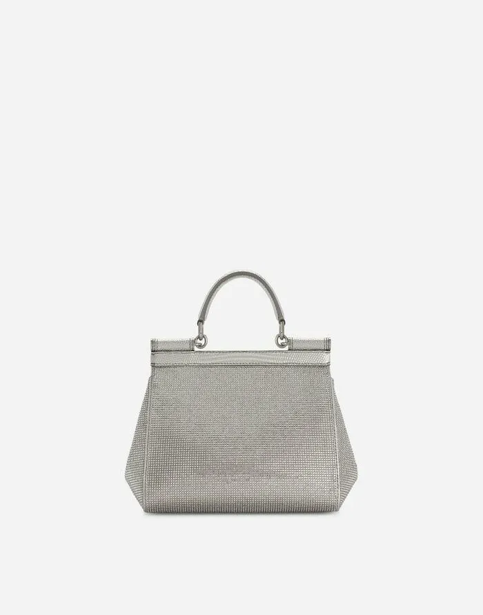 Dolce and Gabbana Wear It Like DGCelebs Women KIM DOLCEandGABBANA Medium Sicily Handbag Silver