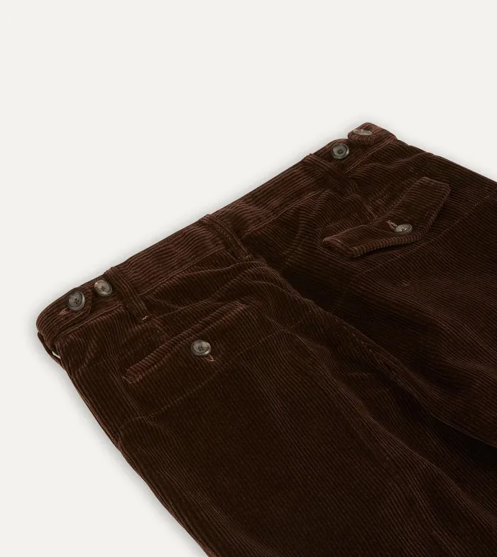 Drake039s Brown Cotton Corduroy Games Trousers 8211 Clothing