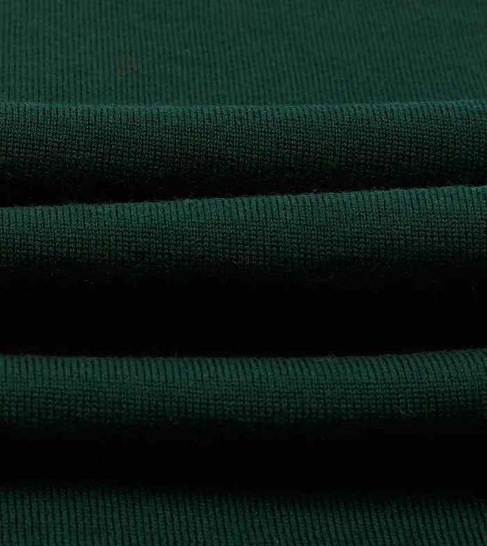 Drake039s Green Merino Wool Knitted Rugby Shirt 8211 ClothingShirts