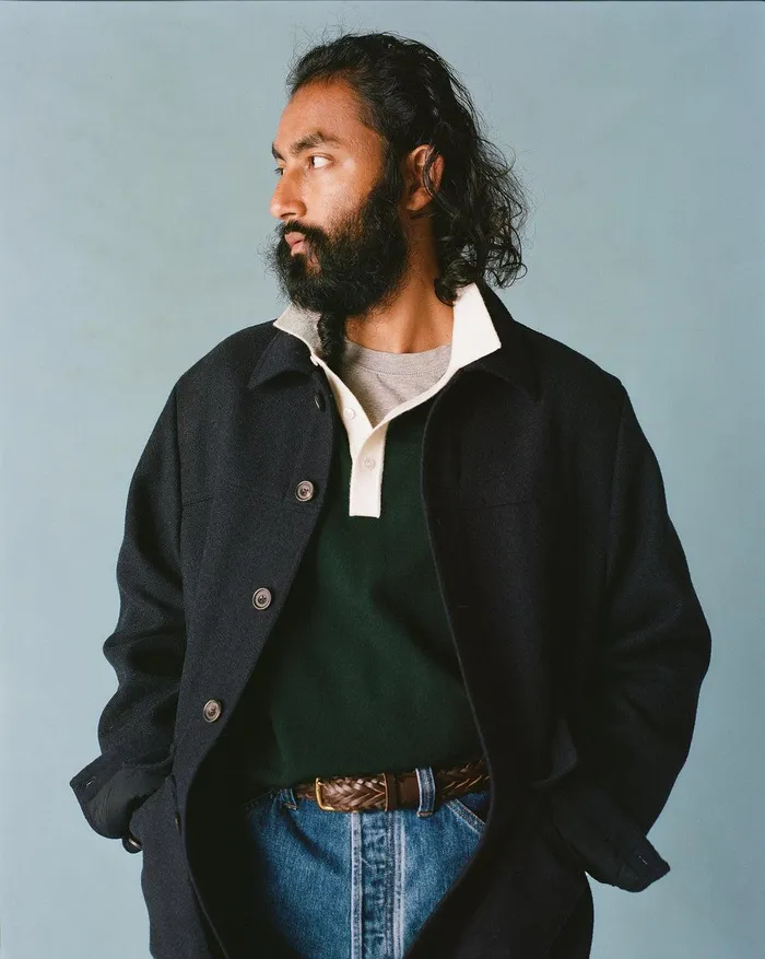 Drake039s Green Merino Wool Knitted Rugby Shirt 8211 ClothingShirts