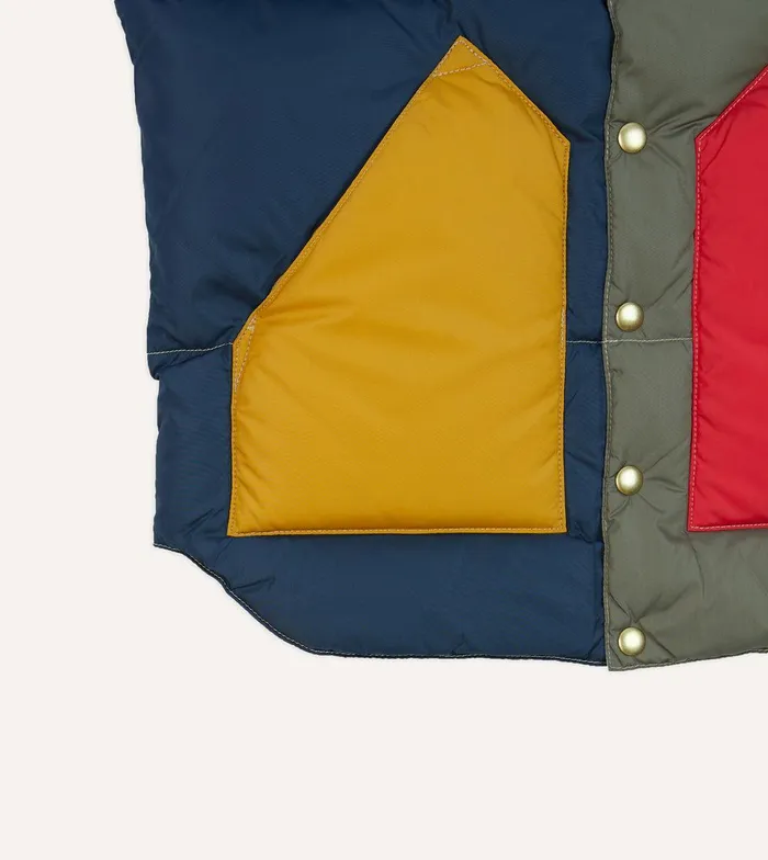 Drake039s Rocky Mountain Featherbed For Drake039s Colour Block Nylon Christy Down Vest 8211 Clothing