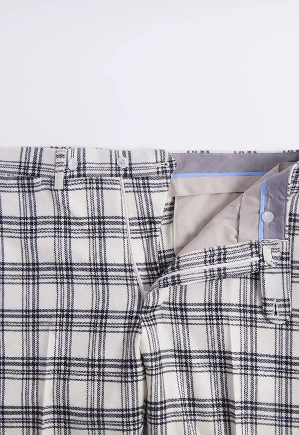Dress Pants Mens Paulstuart Wool and Cashmere Plaid Trouser BlackWhite Dress Pants Mens Paulstuart Wool and Cashmere Plaid Trouser BlackWhite