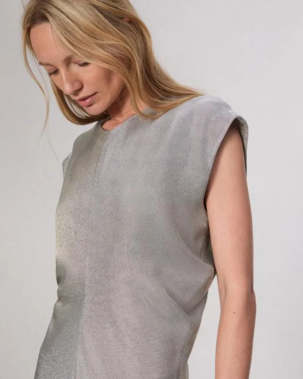 Dresses and Skirts Women Rag and Bone Marie Metallic Dress Silver