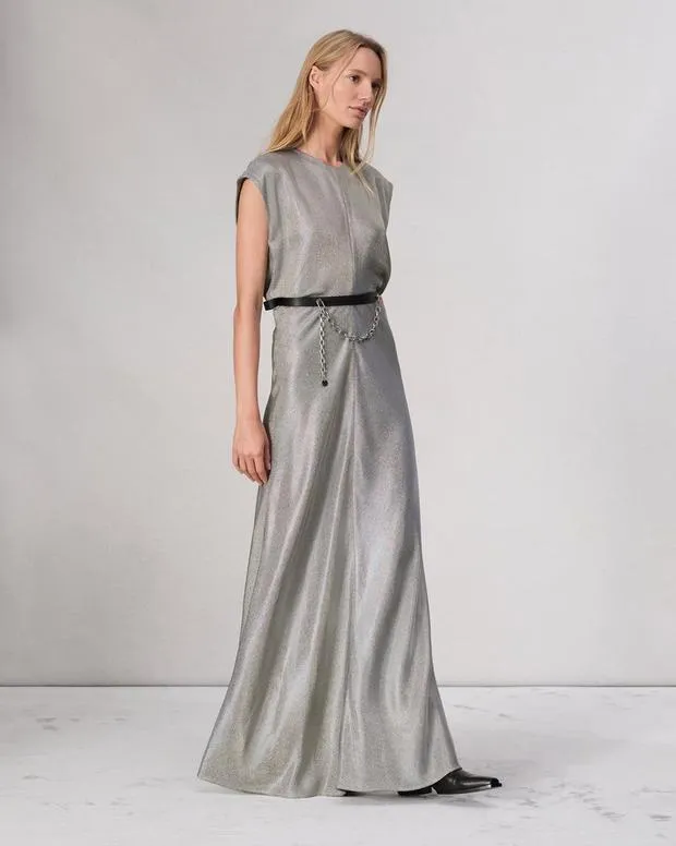 Dresses and Skirts Women Rag and Bone Marie Metallic Dress Silver