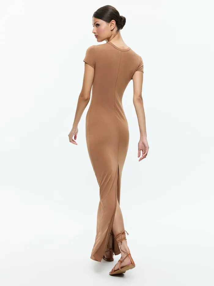 Dresses Women Alice Olivia Delora Two Way Cap Sleeve Maxi Dress Camel