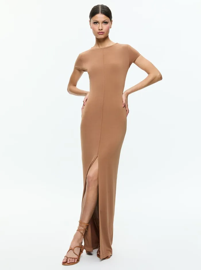 Dresses Women Alice Olivia Delora Two Way Cap Sleeve Maxi Dress Camel